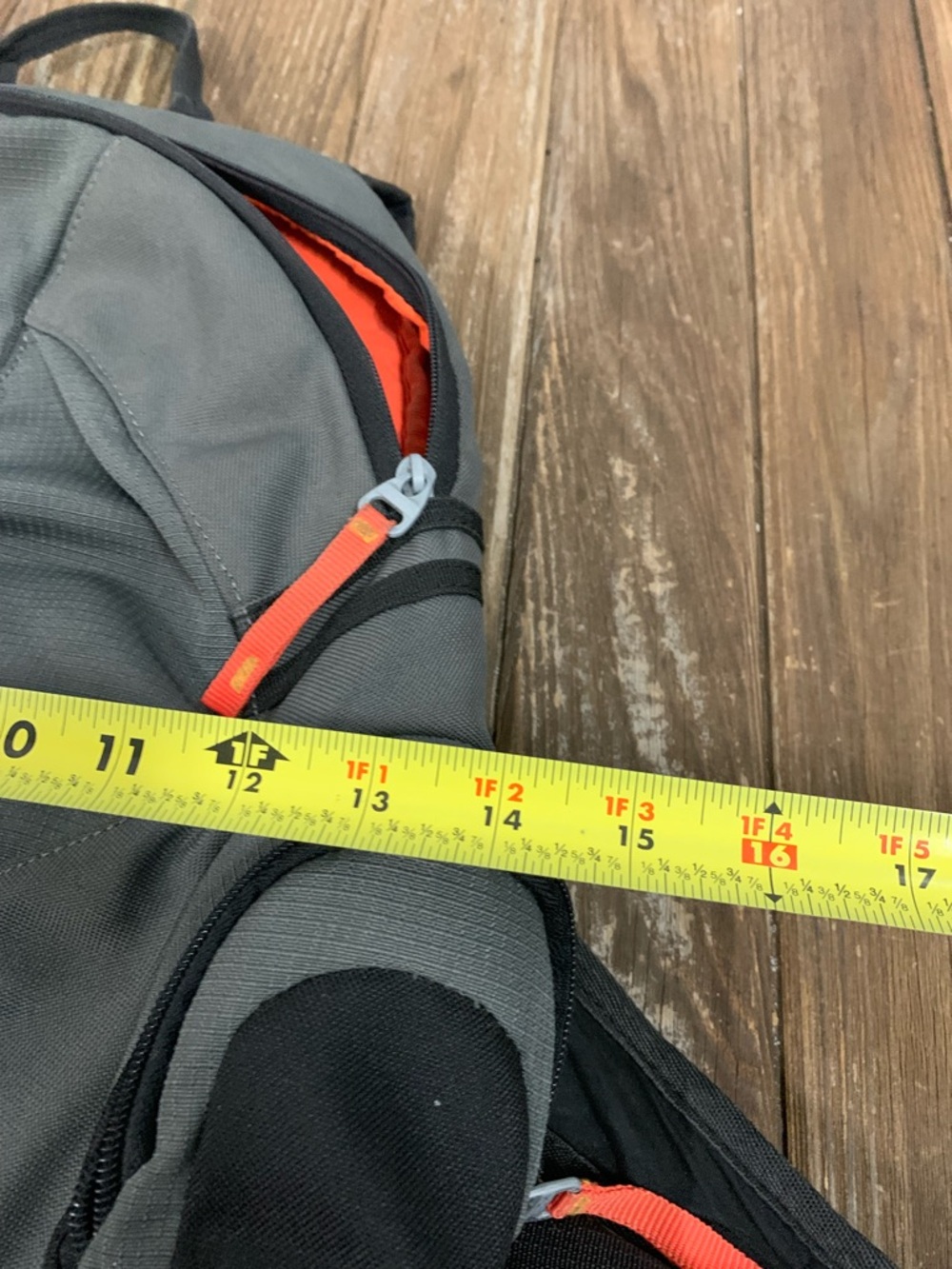 Oakley Gray and Orange Graphic Backpack - Picture 2 of 12
